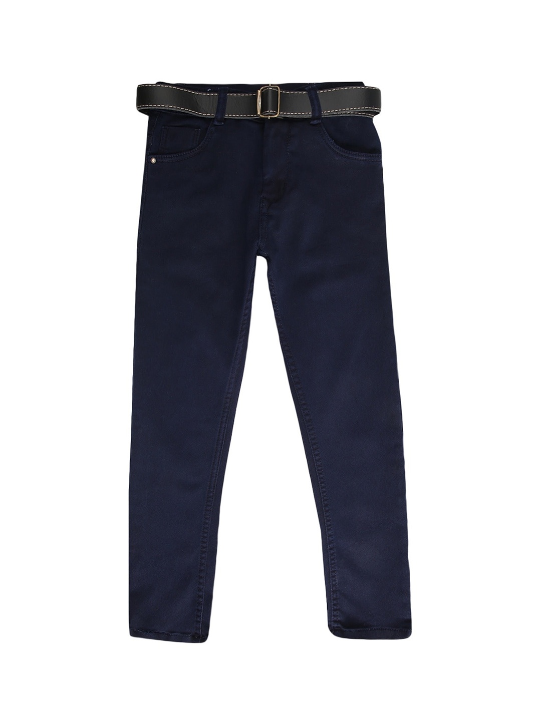 

V-Mart Boys Blue Solid Easy Wash Cotton Trousers