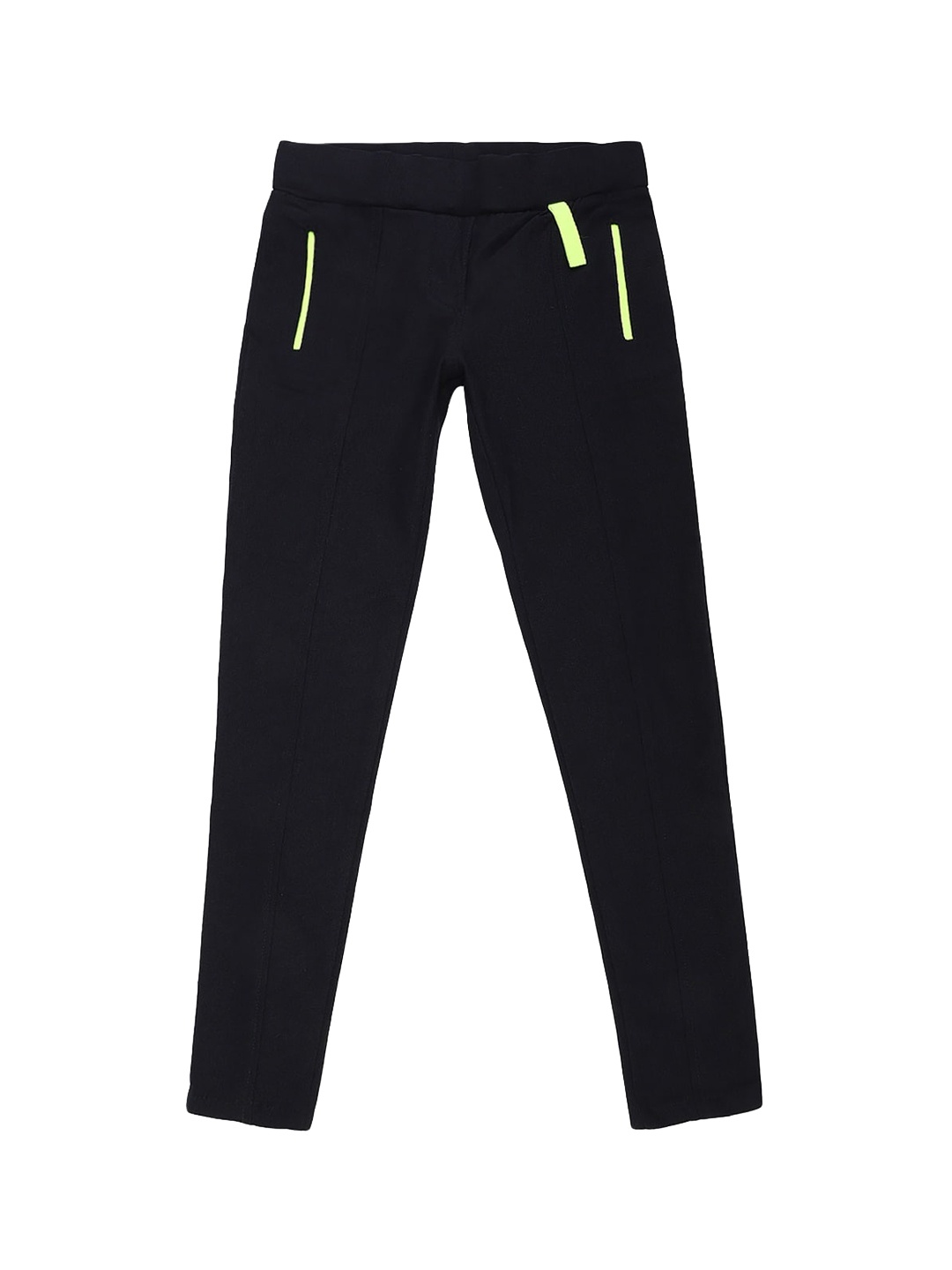 

V-Mart Girls Navy Blue Solid Cotton Twill Jeggings
