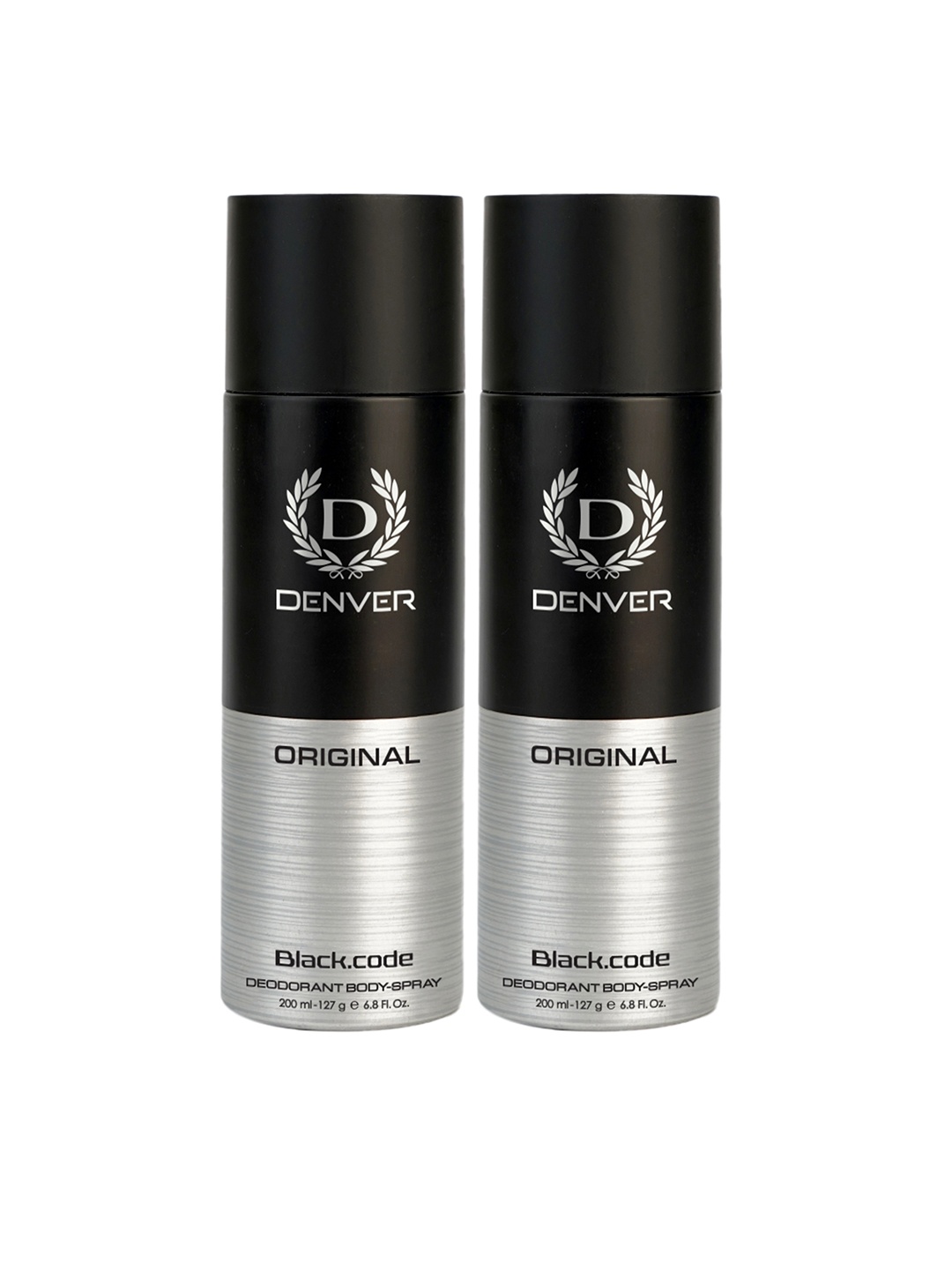 

Denver Men Set of 2 Original Black.Code Deodorant Body Sprays - 200ml Each