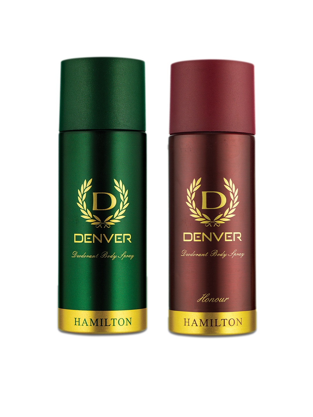 

Denver Men Hamilton & Honour Deodorant Body Spray Combo - 200 ml Each, Green