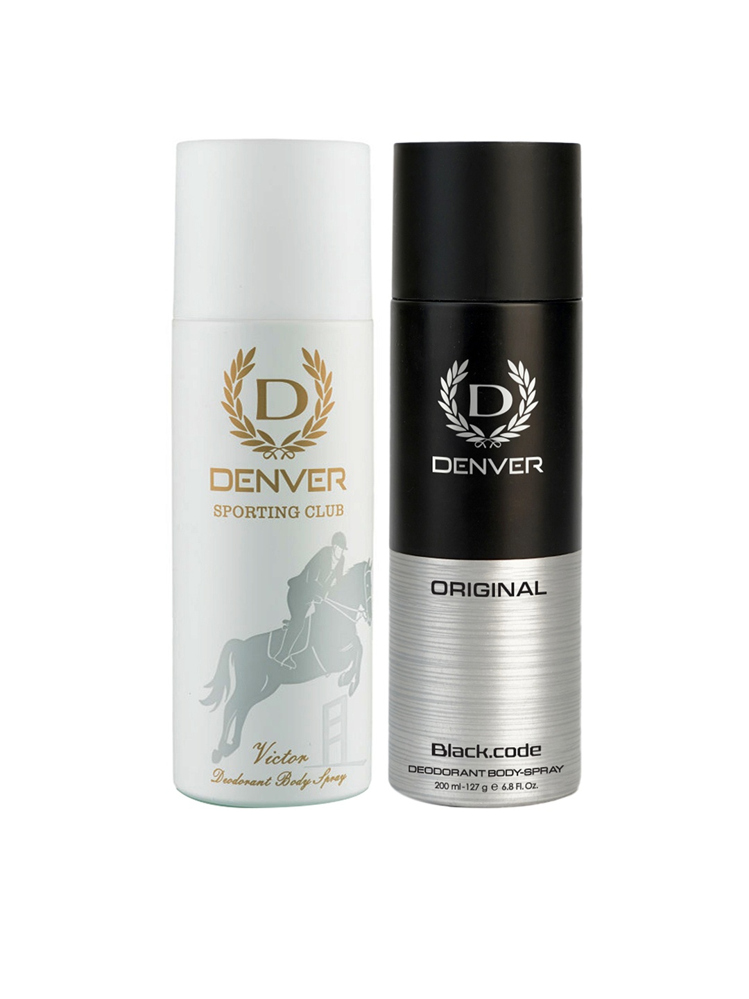 

Denver Men Set of Sporting Club Victor & Original Black.Code Deodorant - 200ml each