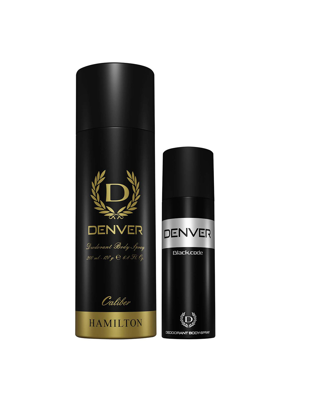 

Denver Men Caliber Hamilton Deodorant 200 ml & Black Code Deodorant 50 ml