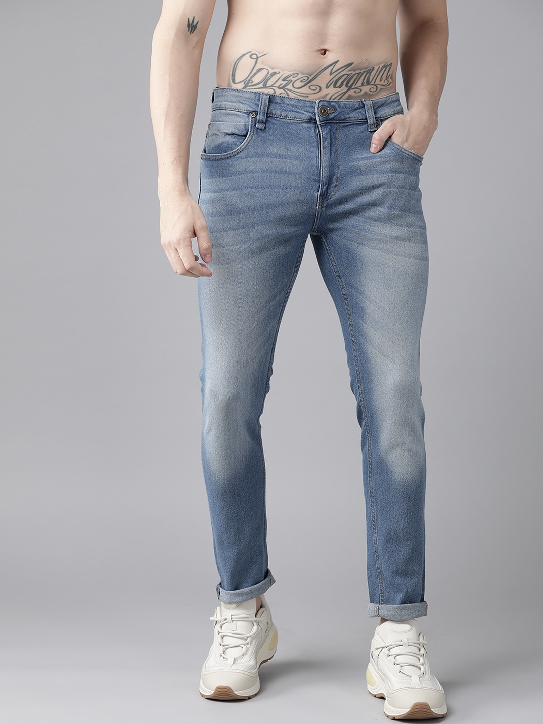 

Roadster Men Blue Skinny Fit Light Fade Stretchable Jeans