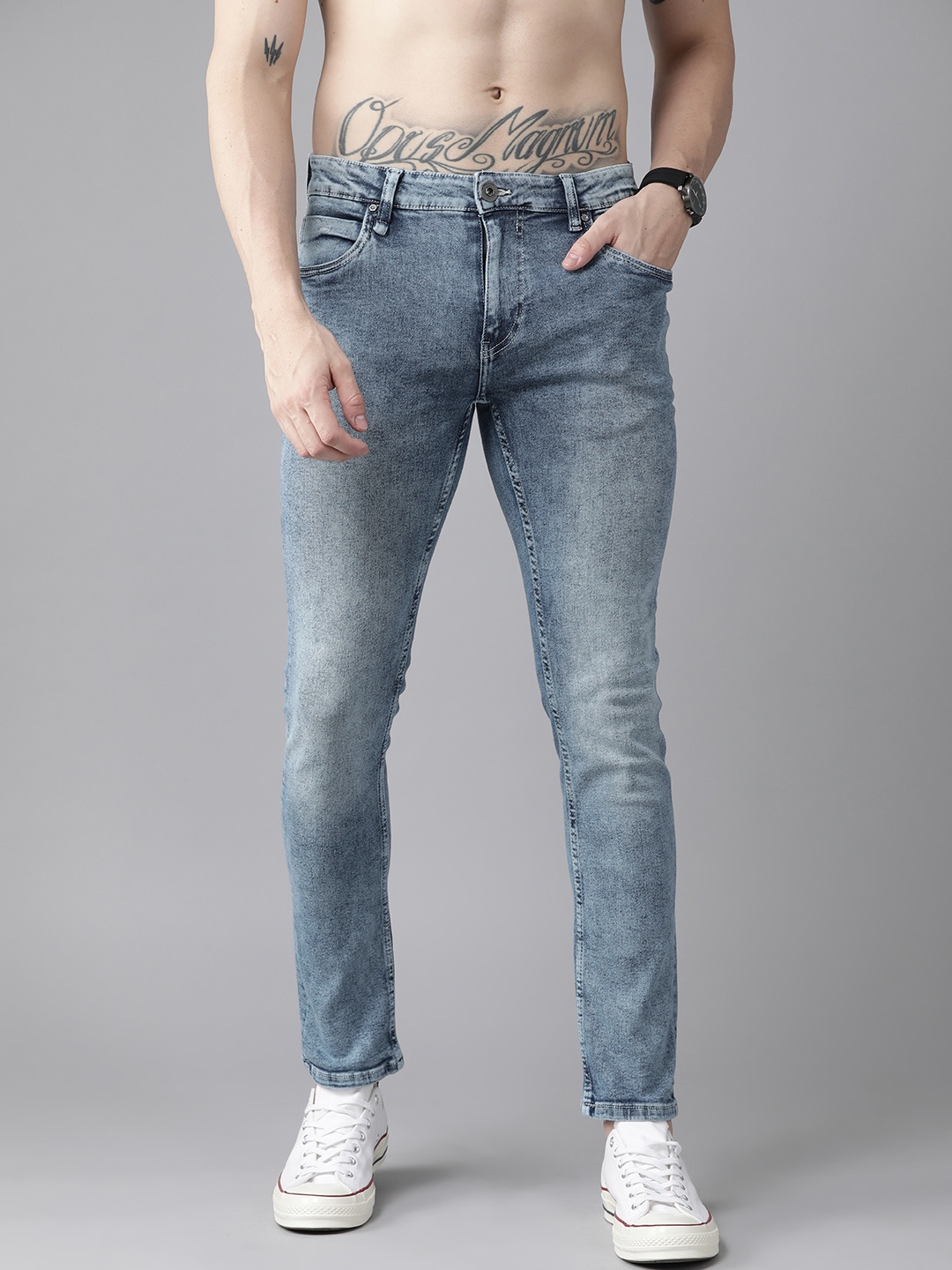 

Roadster Men Blue Skinny Fit Light Fade Stretchable Jeans