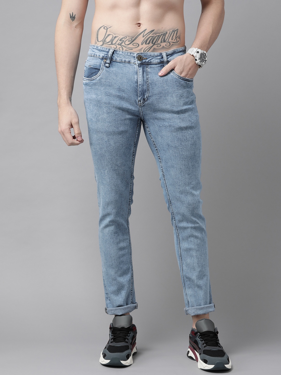 

Roadster Men Blue Skinny Fit Light Fade Stretchable Jeans