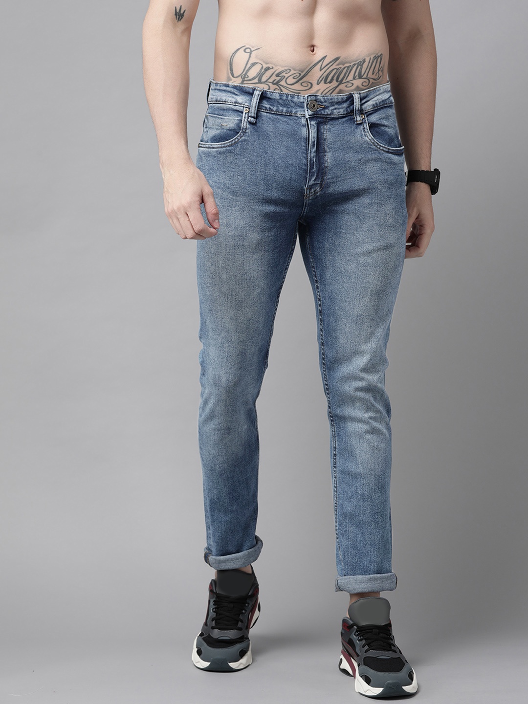 

Roadster Men Blue Skinny Fit Light Fade Stretchable Jeans