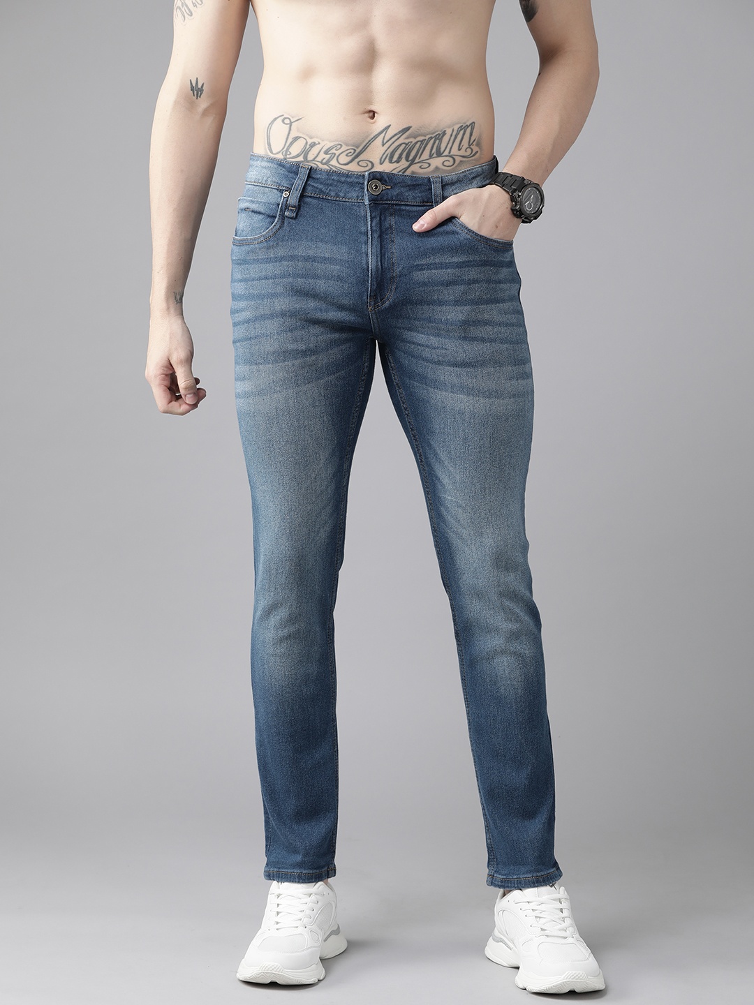 

Roadster Men Blue Skinny Fit Light Fade Stretchable Jeans