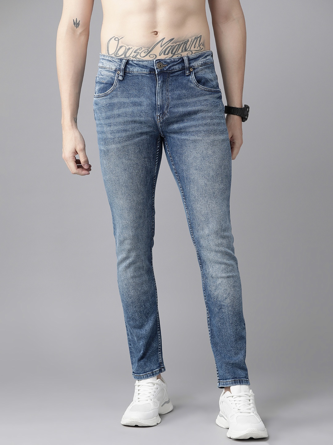 

Roadster Men Blue Skinny Fit Light Fade Stretchable Jeans