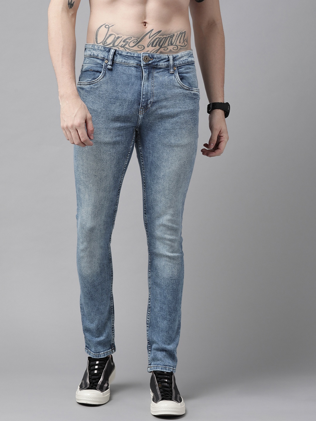 

Roadster Men Blue Skinny Fit Light Fade Stretchable Jeans