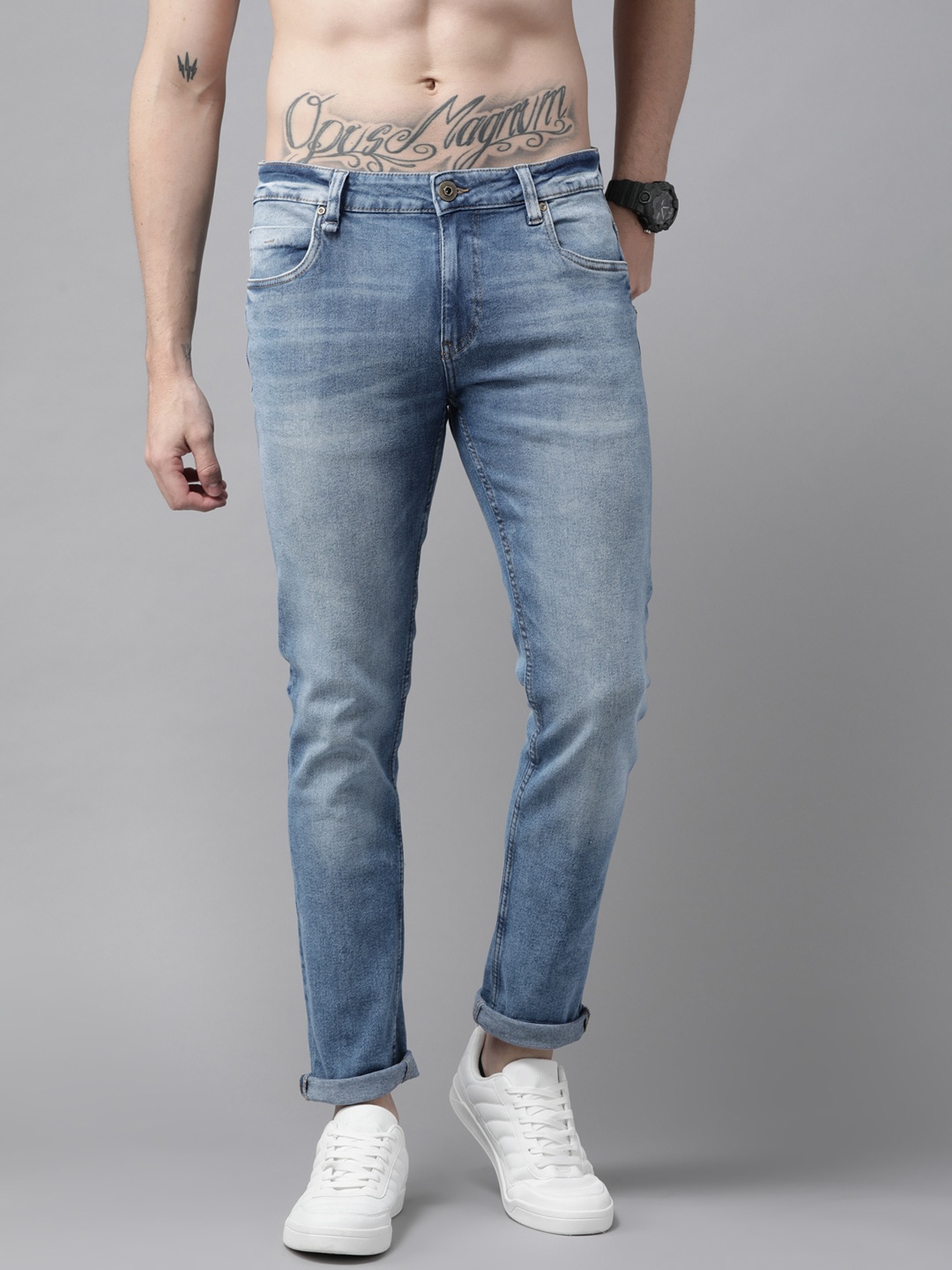 

Roadster Men Blue Skinny Fit Heavy Fade Stretchable Jeans