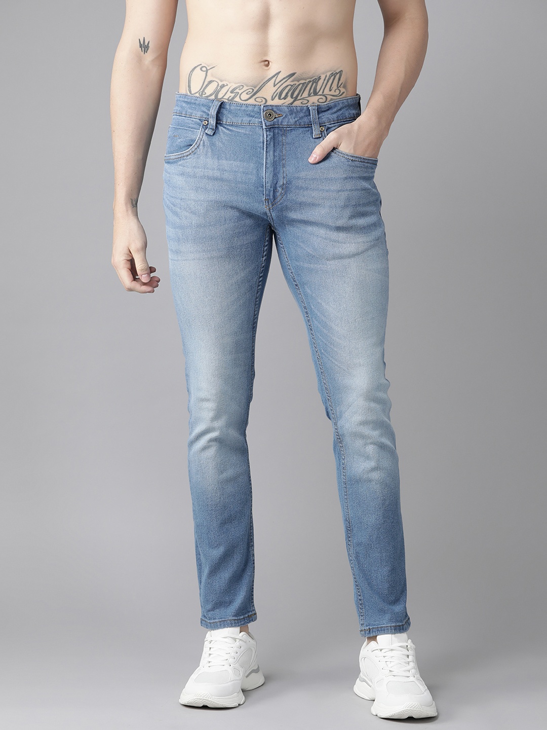 

Roadster Men Blue Skinny Fit Light Fade Stretchable Jeans