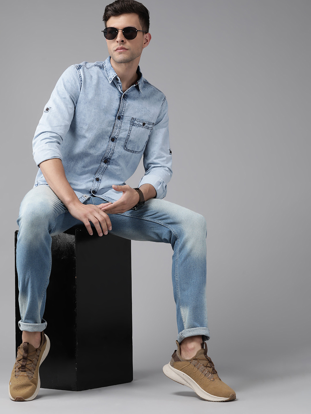 

Roadster Men Blue Skinny Fit Light Fade Stretchable Jeans