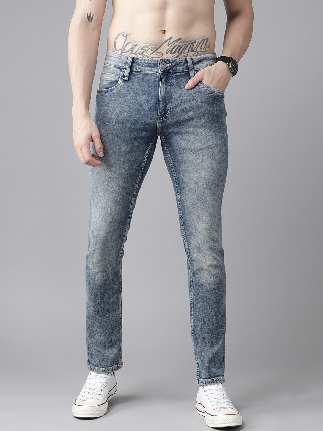 

Roadster Men Blue Skinny Fit Light Fade Stretchable Jeans