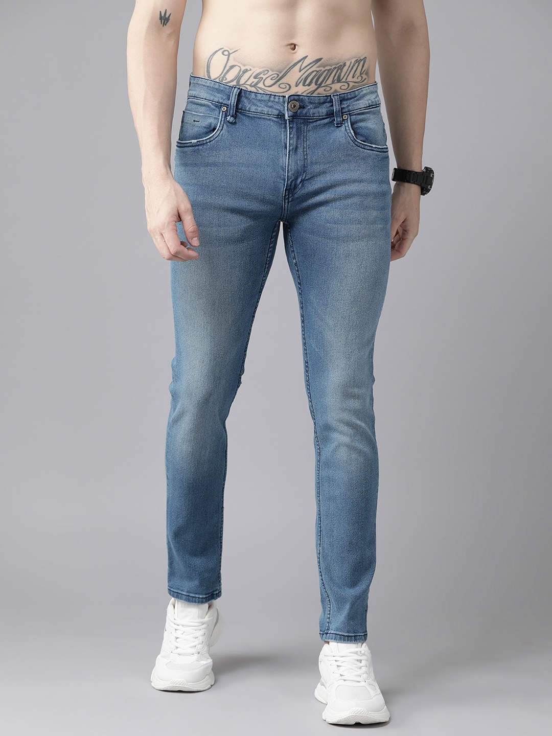 

Roadster Men Blue Skinny Fit Light Fade Stretchable Jeans