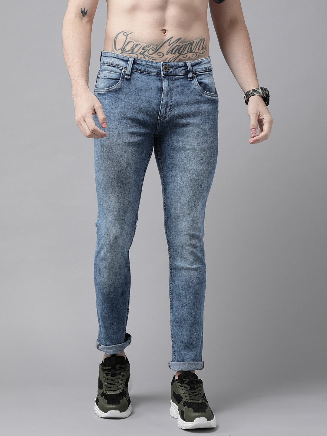 

Roadster Men Blue Skinny Fit Light Fade Stretchable Jeans
