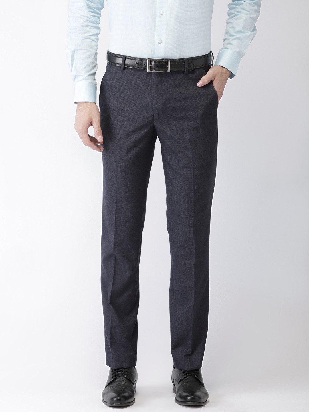 

Black coffee Navy Formal Trousers, Navy blue
