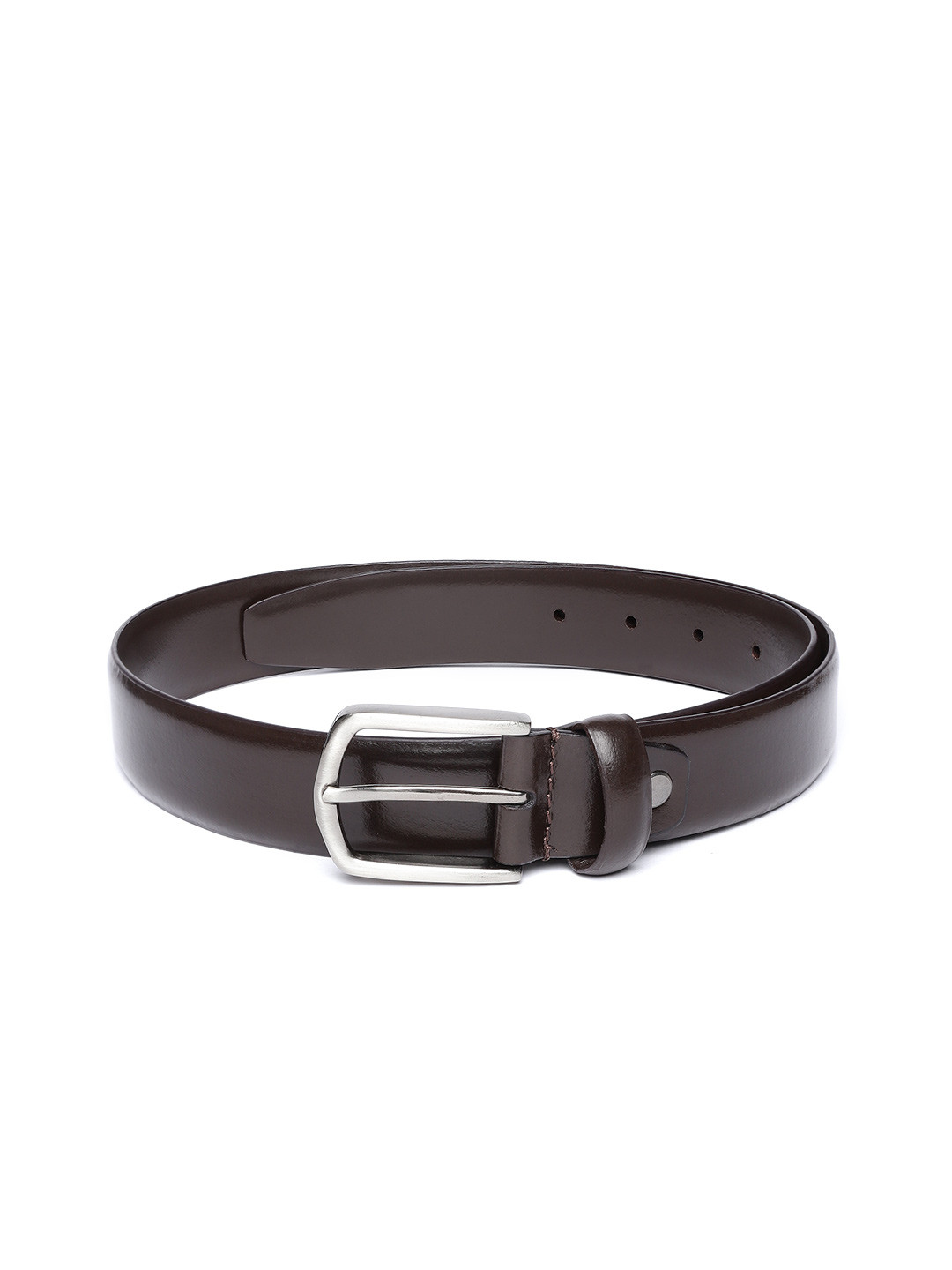 

Woodland Men Coffee Brown Solid Leather Belt