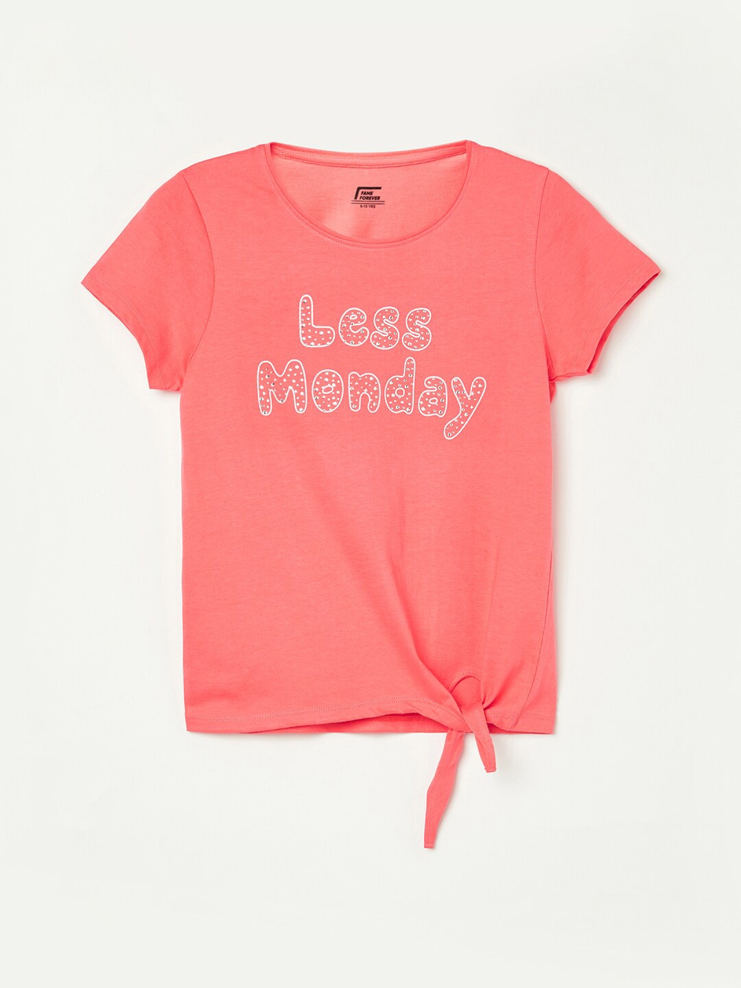 

Fame Forever by Lifestyle Women Coral Printed Top