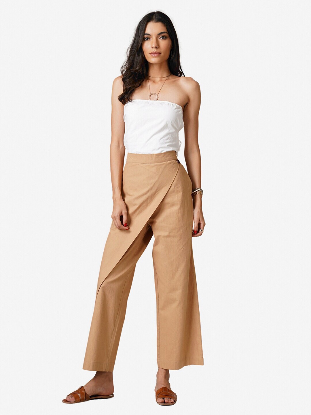 

Alaya By Stage3 Women Beige Palazzos