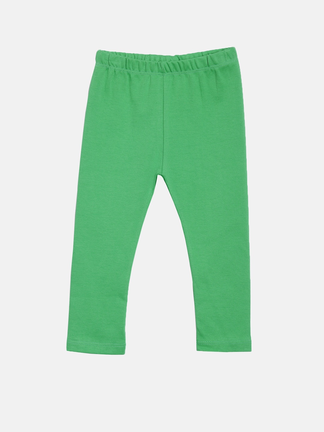 

Kryptic Girls Green Solid Ankle Length Pure Cotton Leggings