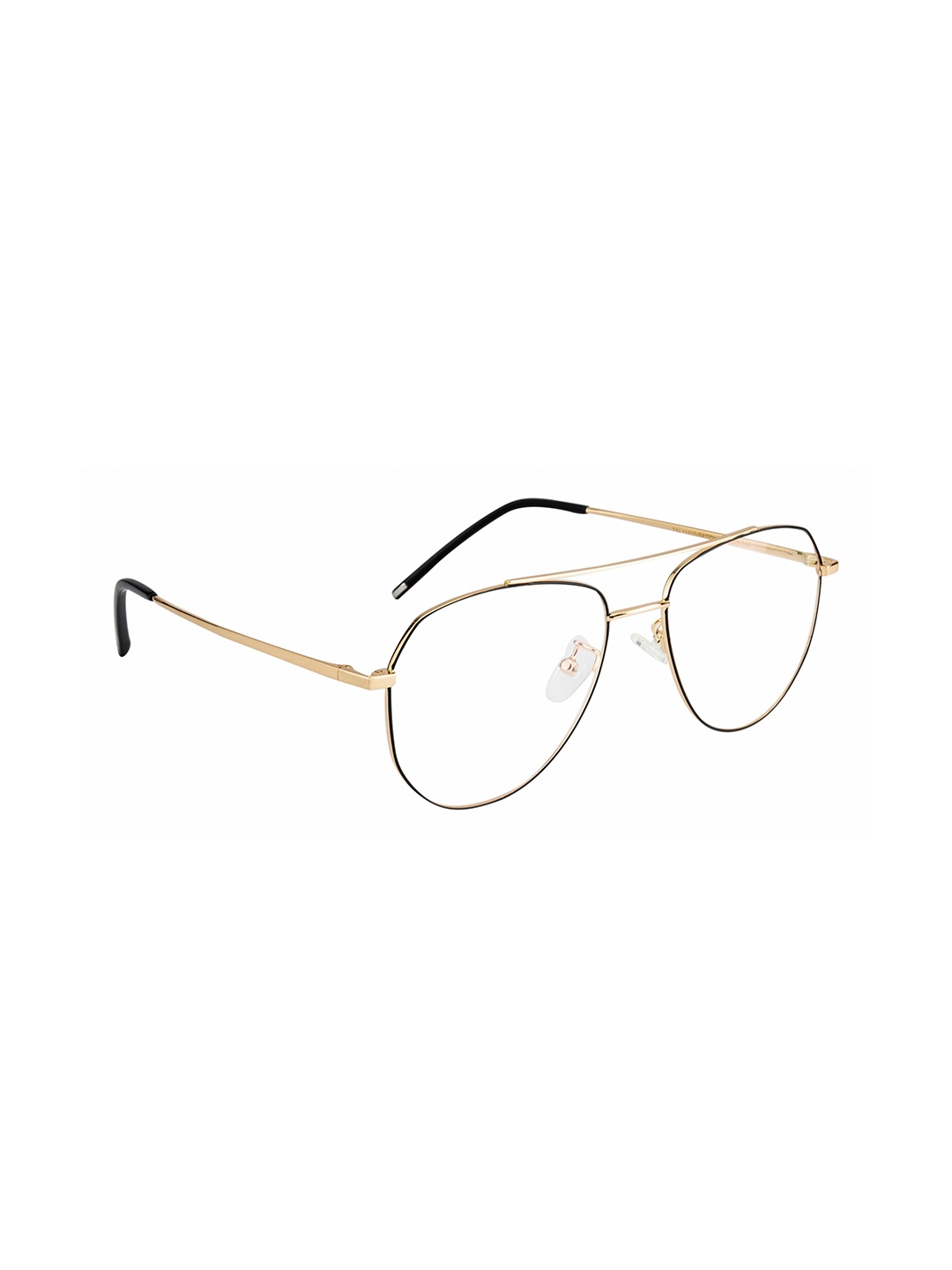 

Ted Smith Unisex Black Full Rim Aviator Frames Eyeglasses