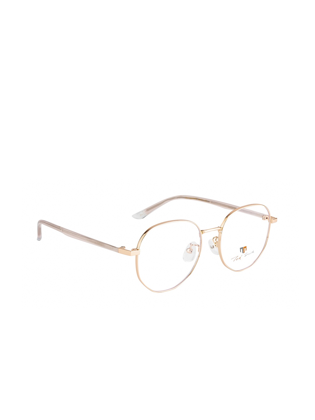 

Ted Smith Unisex Gold-Toned Full Rim Round Frames