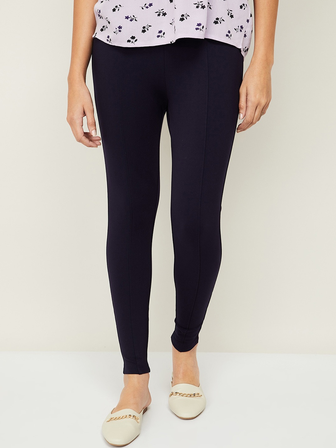 

Ginger by Lifestyle Women Navy Blue Trousers