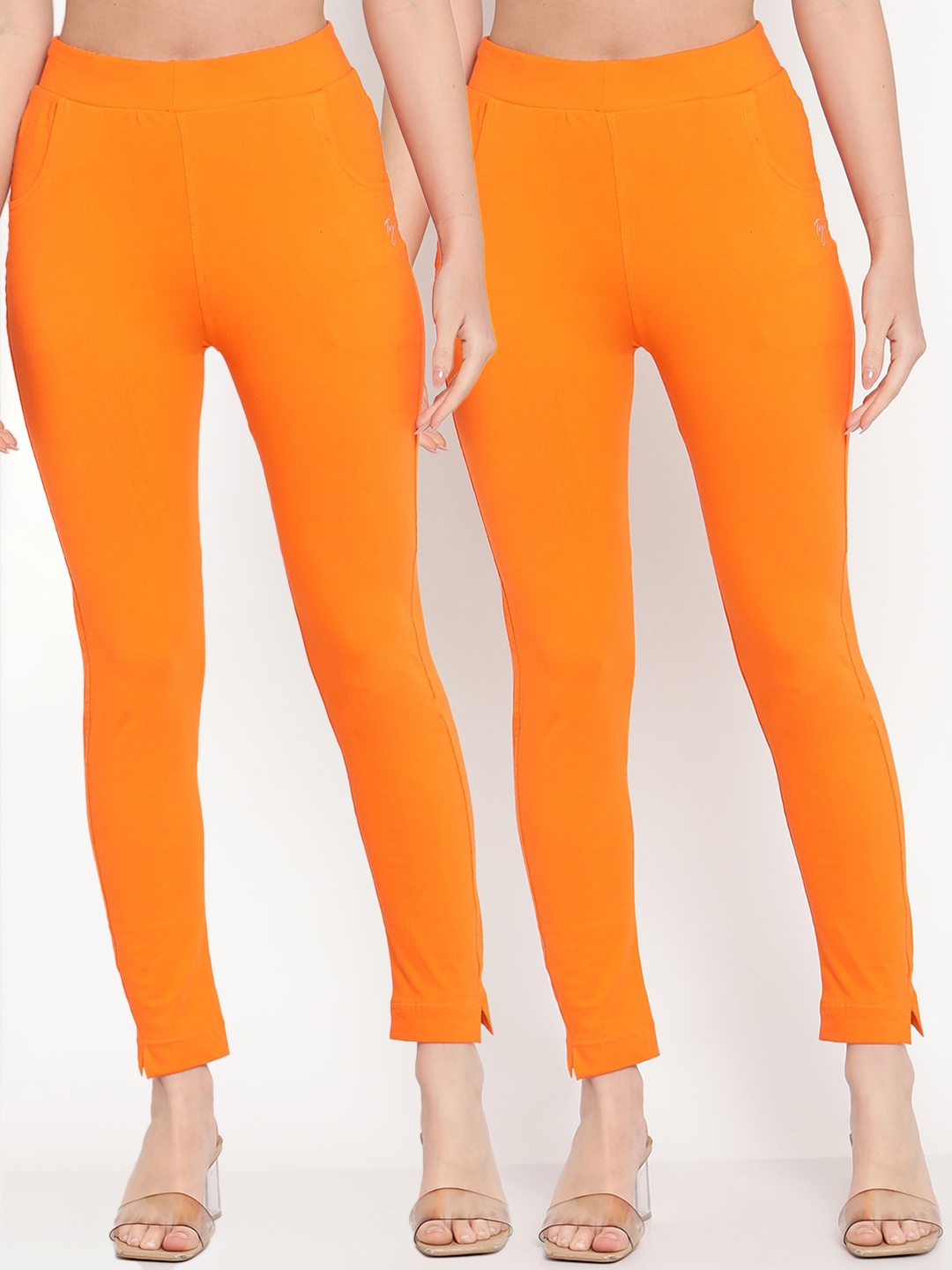 

TAG 7 Pack of 2 Orange Ankle-Length Leggings