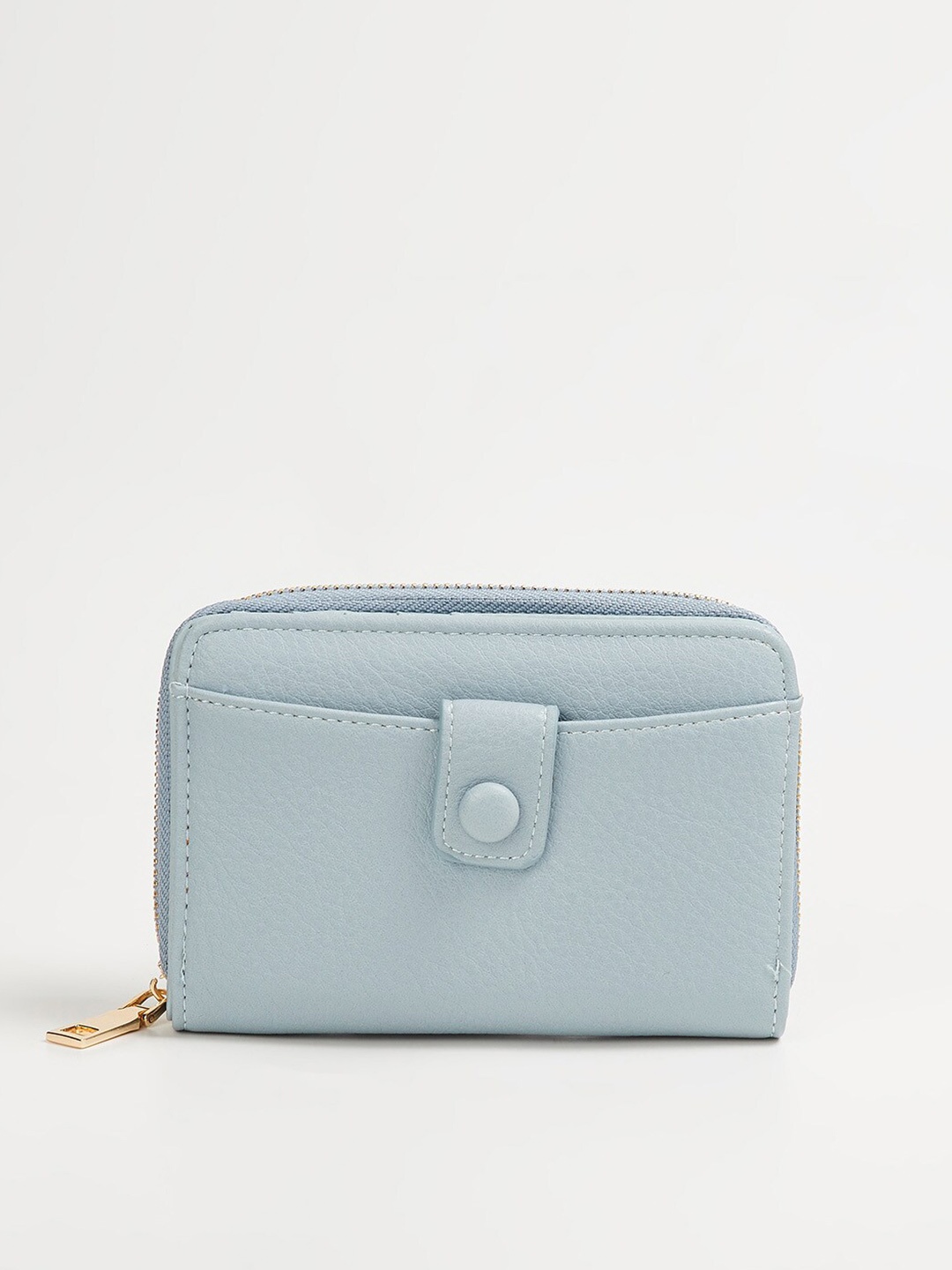 

Ginger by Lifestyle Women Blue Zip Around Wallet