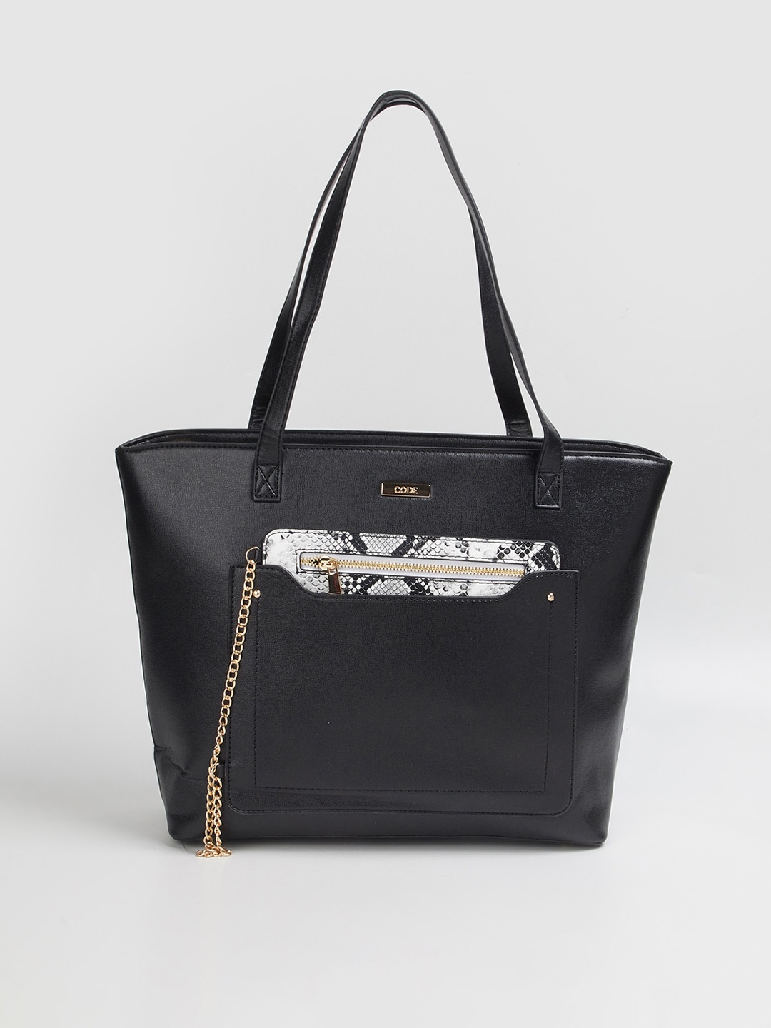 

CODE by Lifestyle Black Structured Shoulder Bag