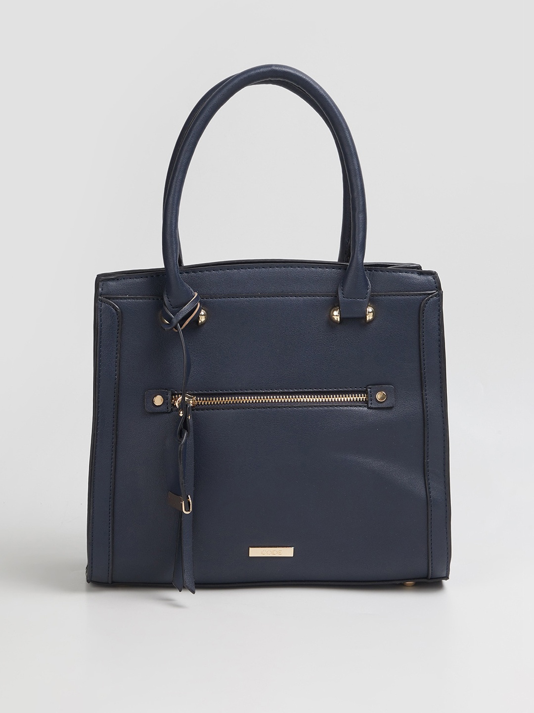 

CODE by Lifestyle Navy Blue Structured Satchel Bag
