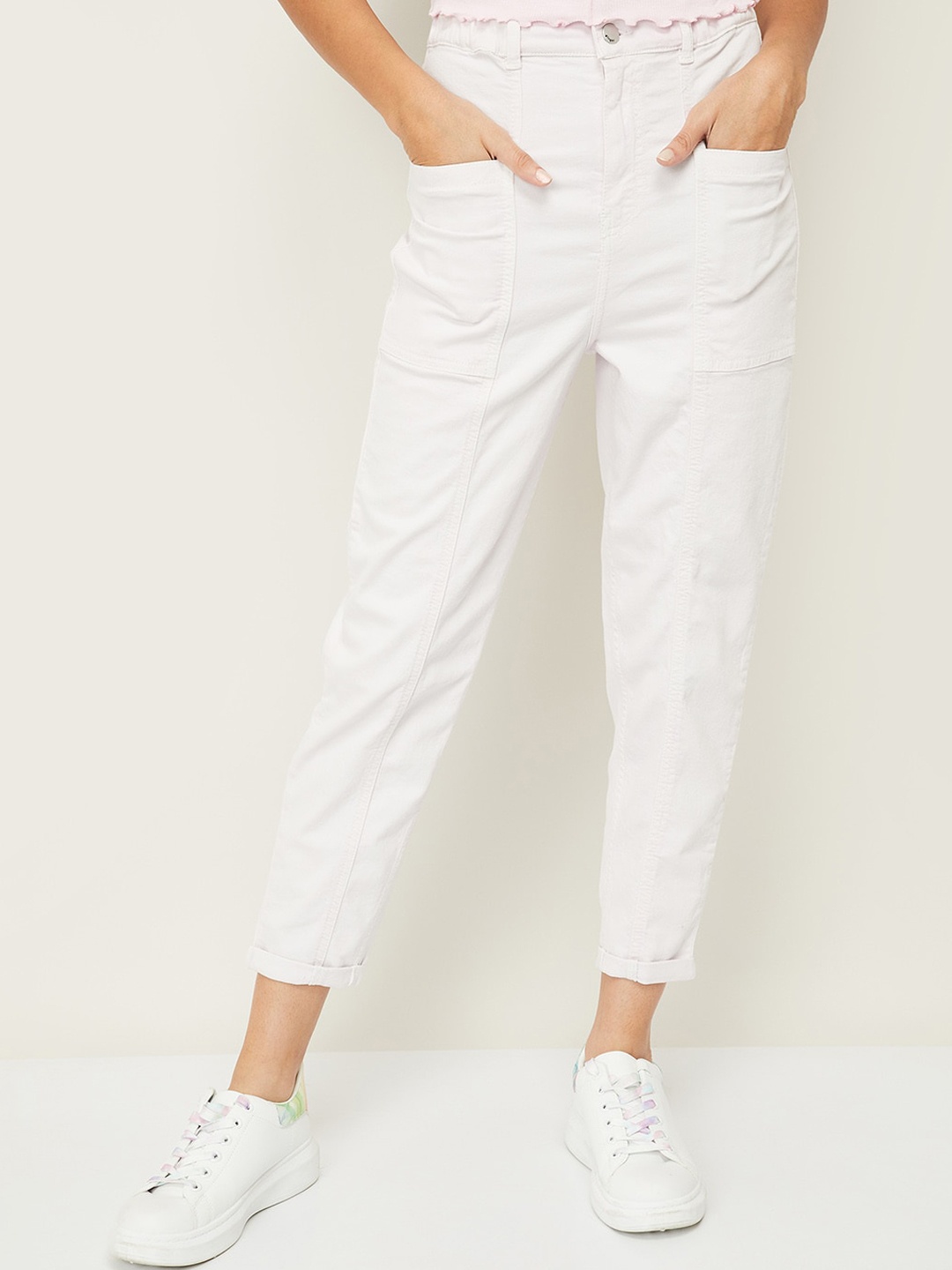 

Ginger by Lifestyle Women Purple Relaxed Fit High-Rise Jeans