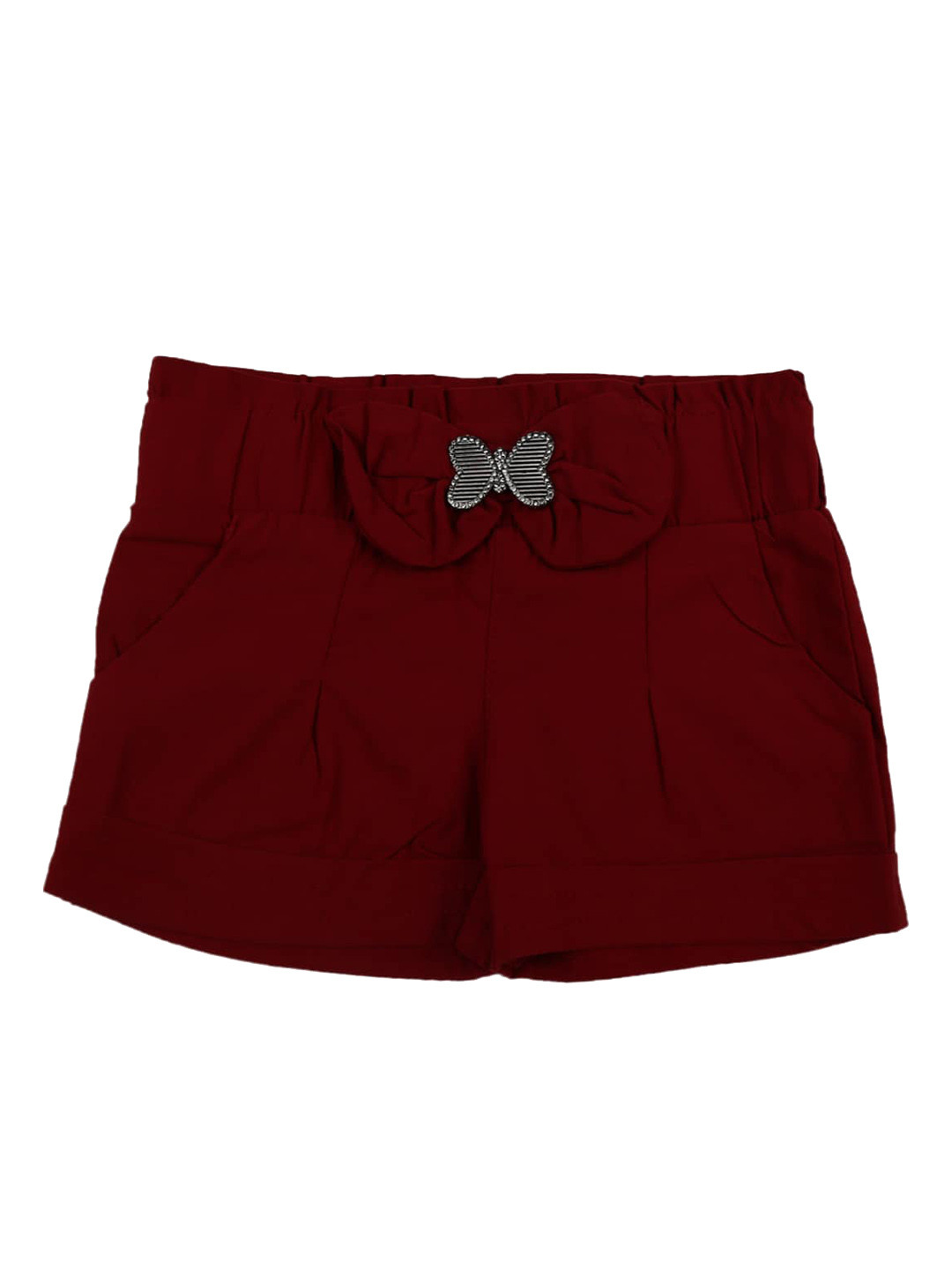 

V-Mart Girls Maroon Cotton Shorts