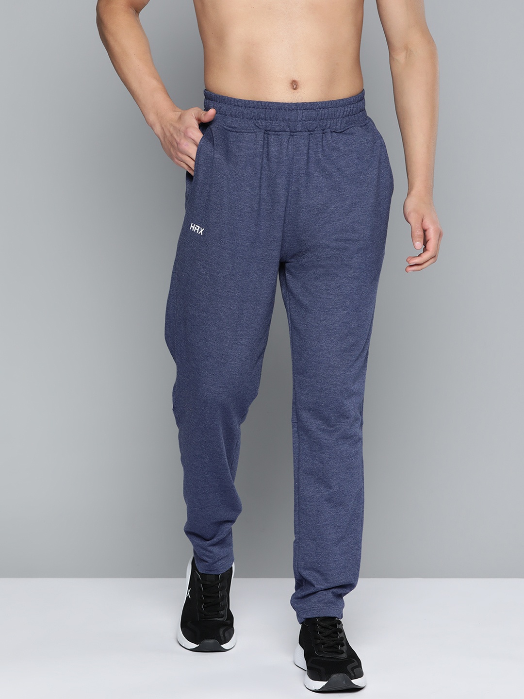 

HRX By Hrithik Roshan Training Men Rapid-Dry Track Pants, Navy blue