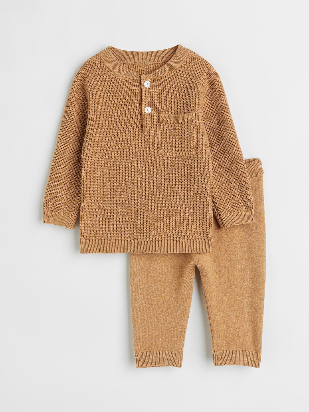 

H&M Boys Brown 2-Piece Cotton Set
