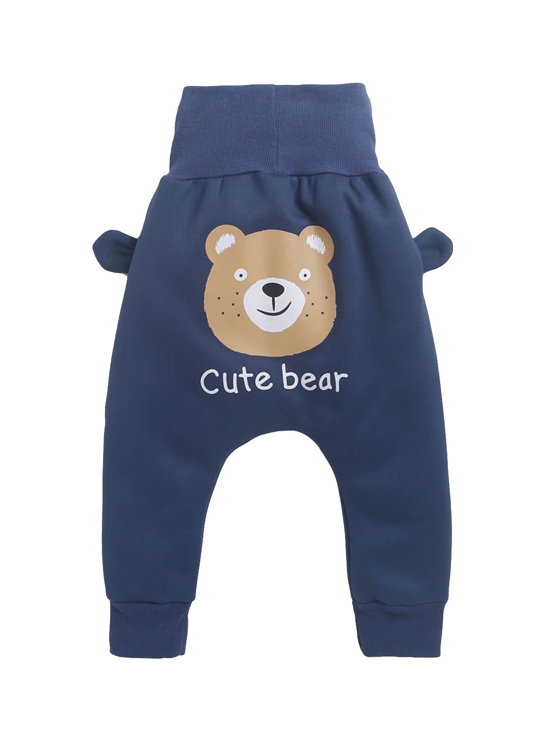

Hopscotch Boys Navy Blue Graphic Printed Joggers