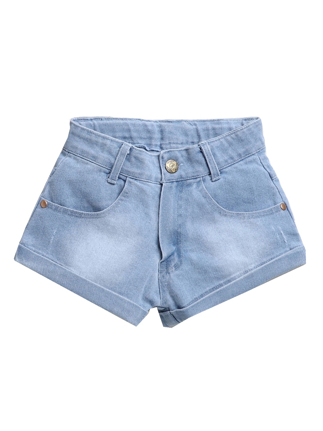 

Hopscotch Girls Blue Washed Denim Shorts