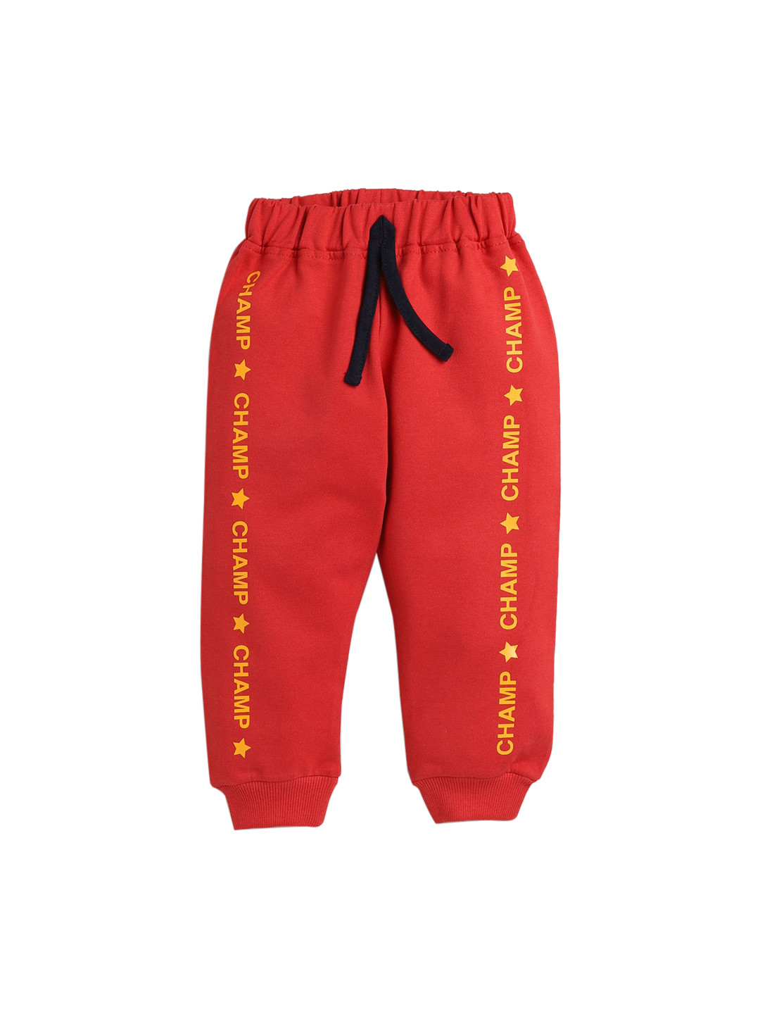 

Hopscotch Boys Red Printed Joggers