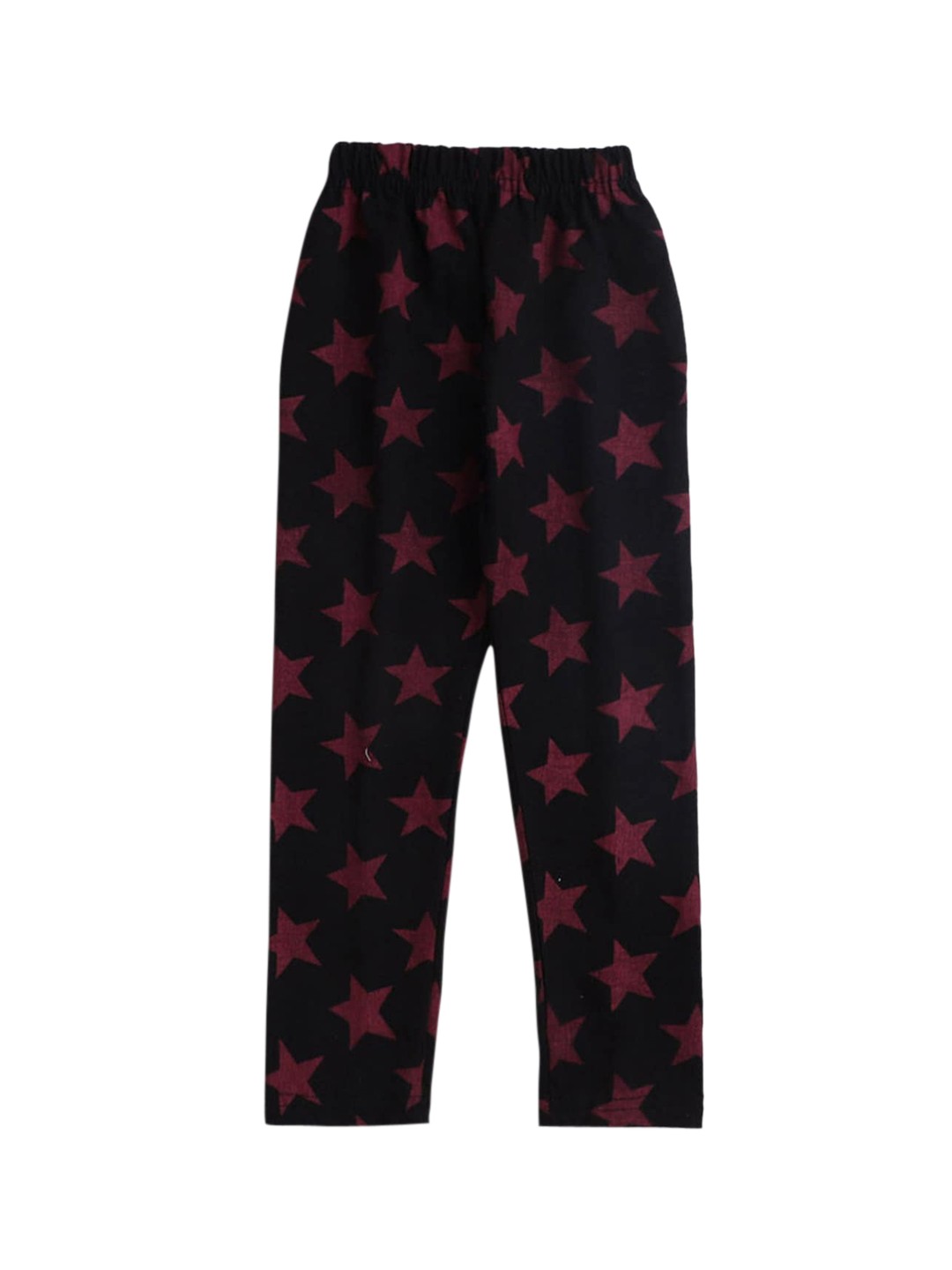 

Hopscotch Girls Black & Pink Printed Pure Cotton Ankle-Length Leggings