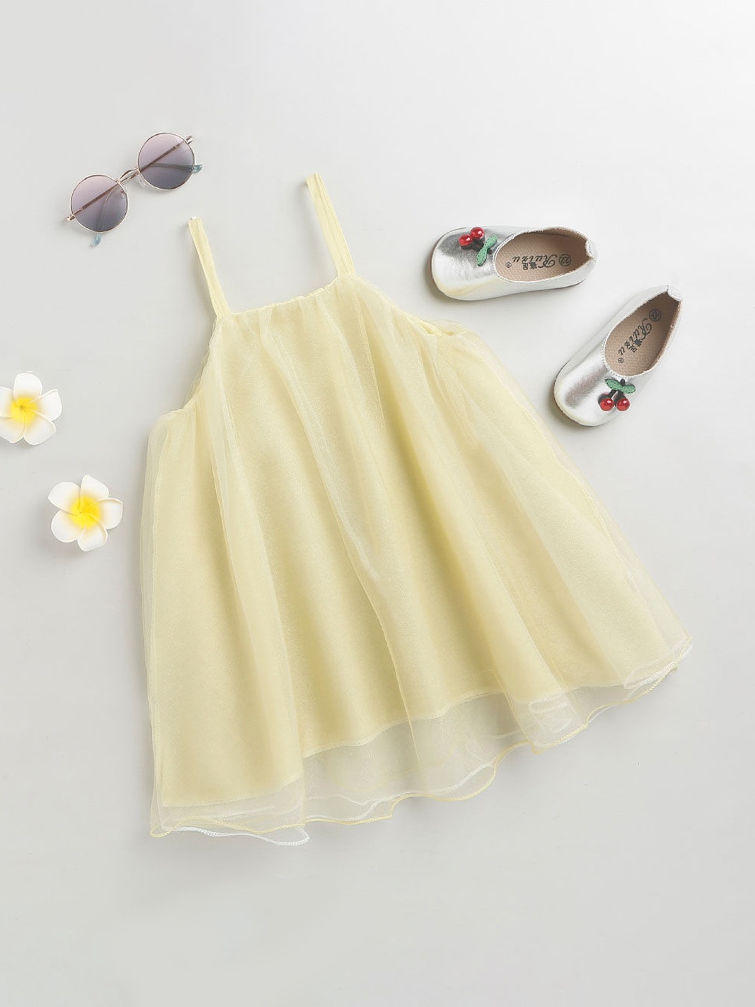 

Hopscotch Women Yellow A-Line Dress