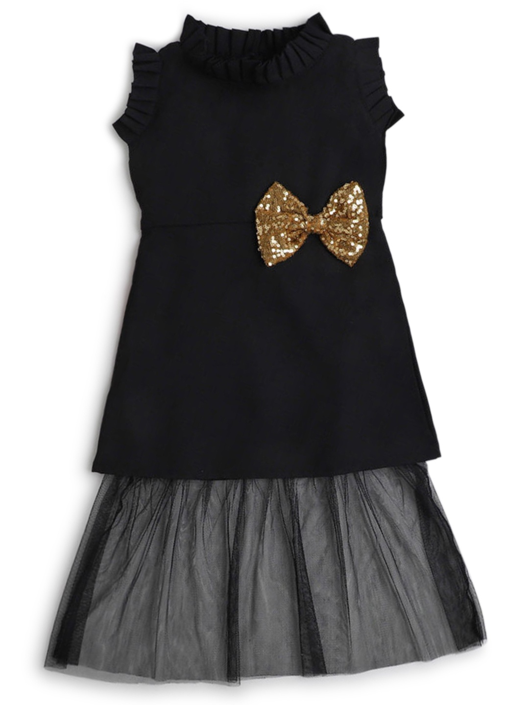 

Hopscotch Black A-Line Dress