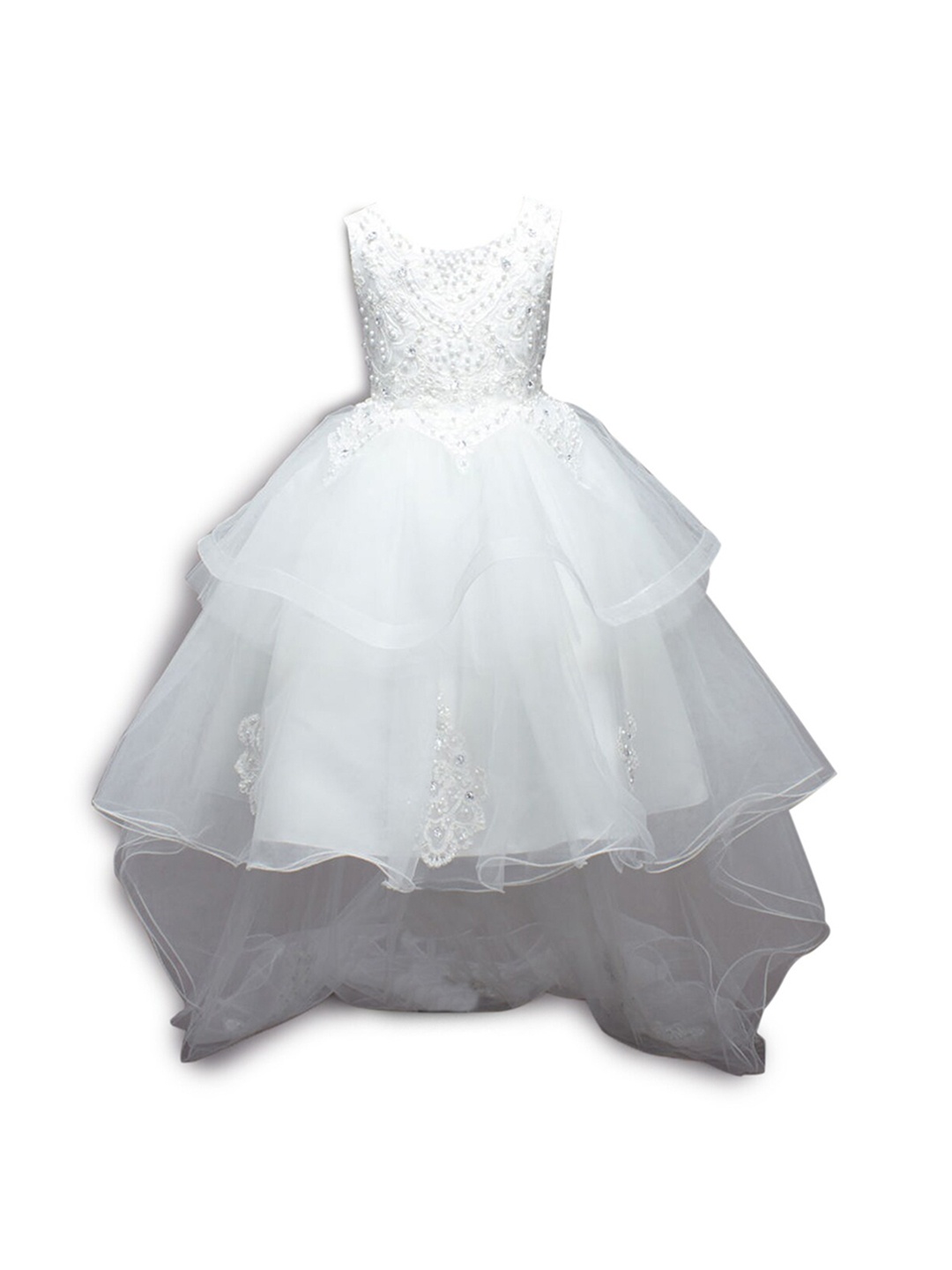 

Hopscotch Girls White Embellished Dress