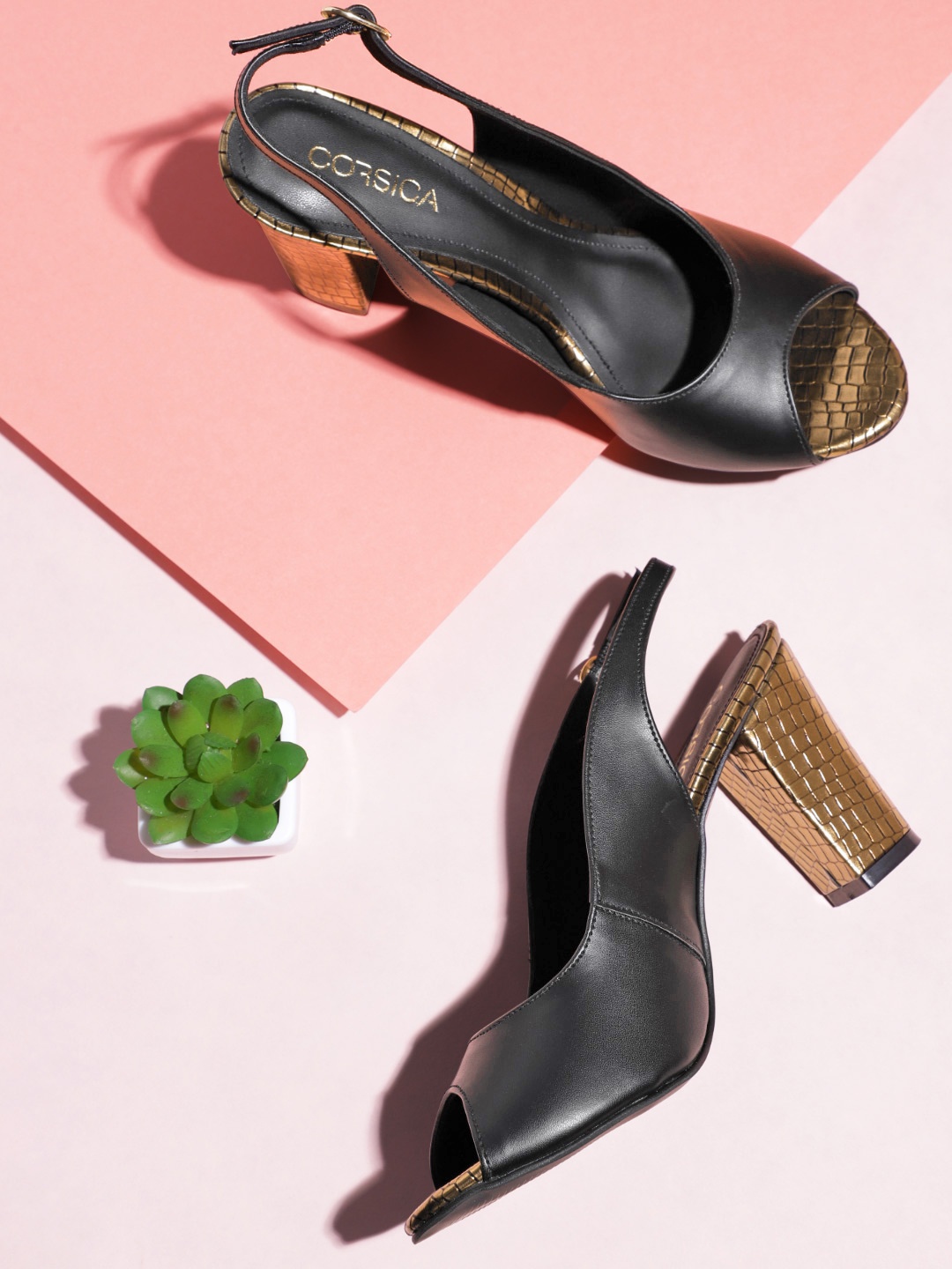 

CORSICA Women Black Solid Block Heels