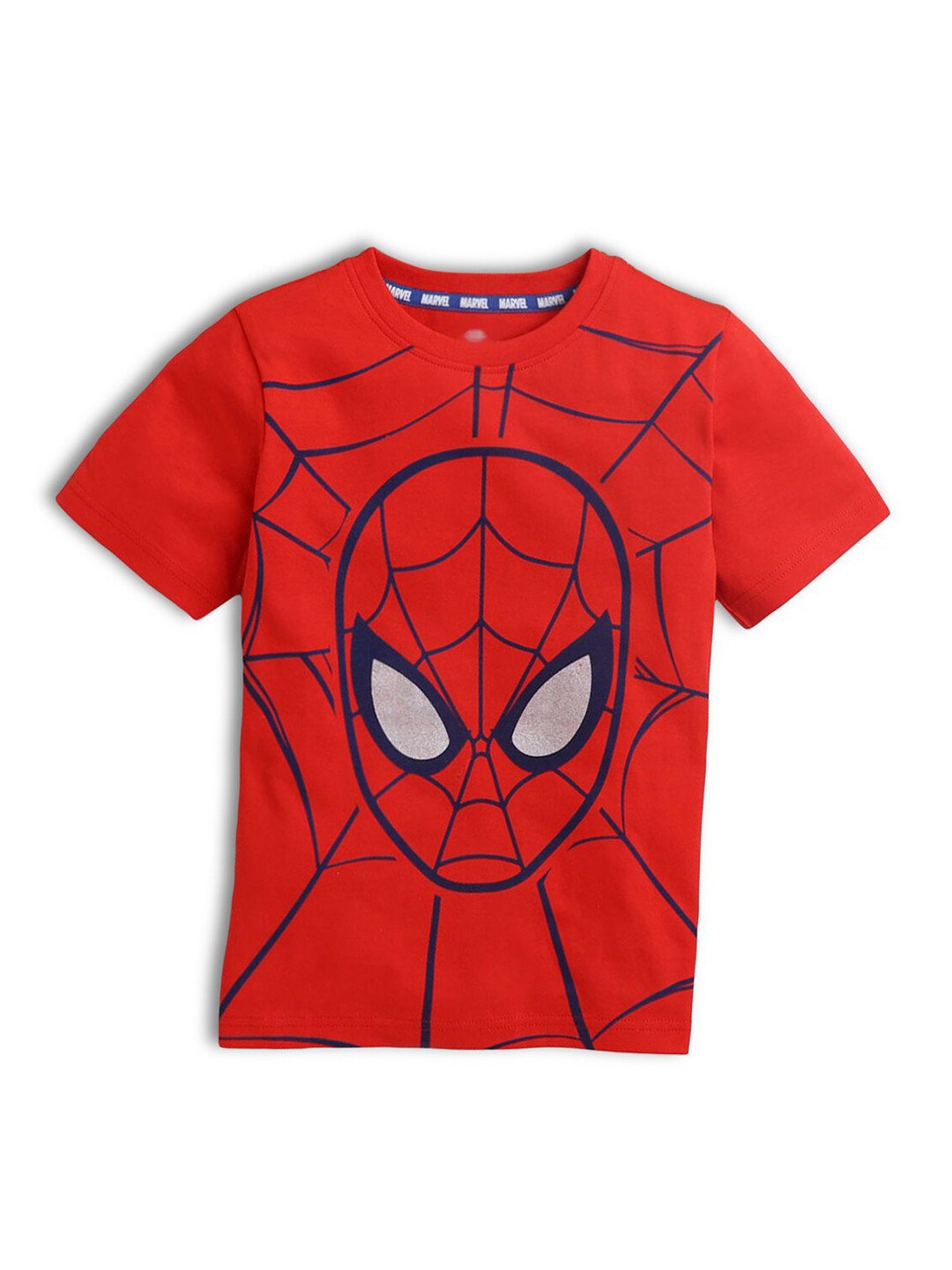 

Hopscotch Boys Red & Black Spider-Man Printed T-shirt