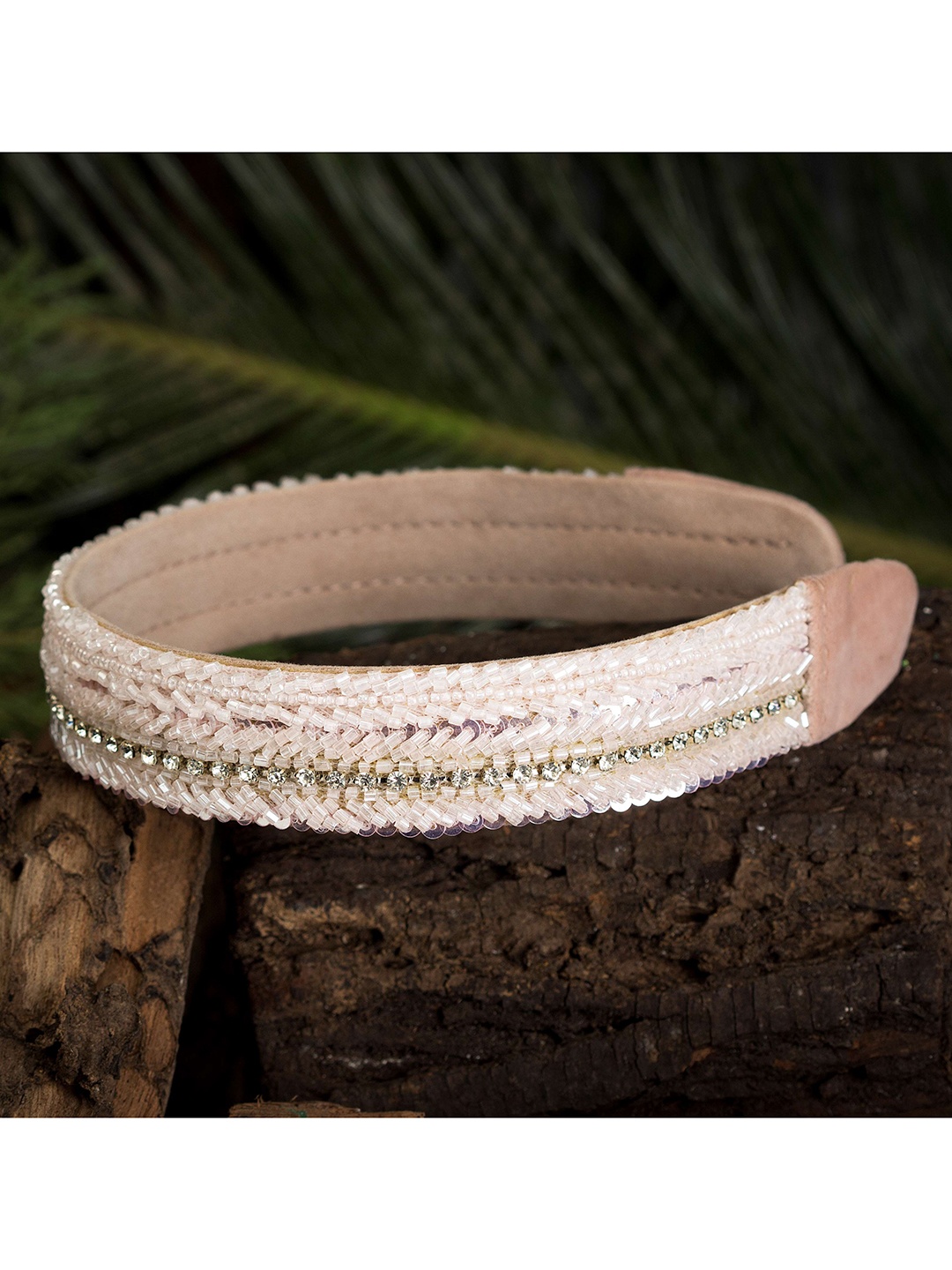 

D'oro Women Silver-Toned Embellished Hairband