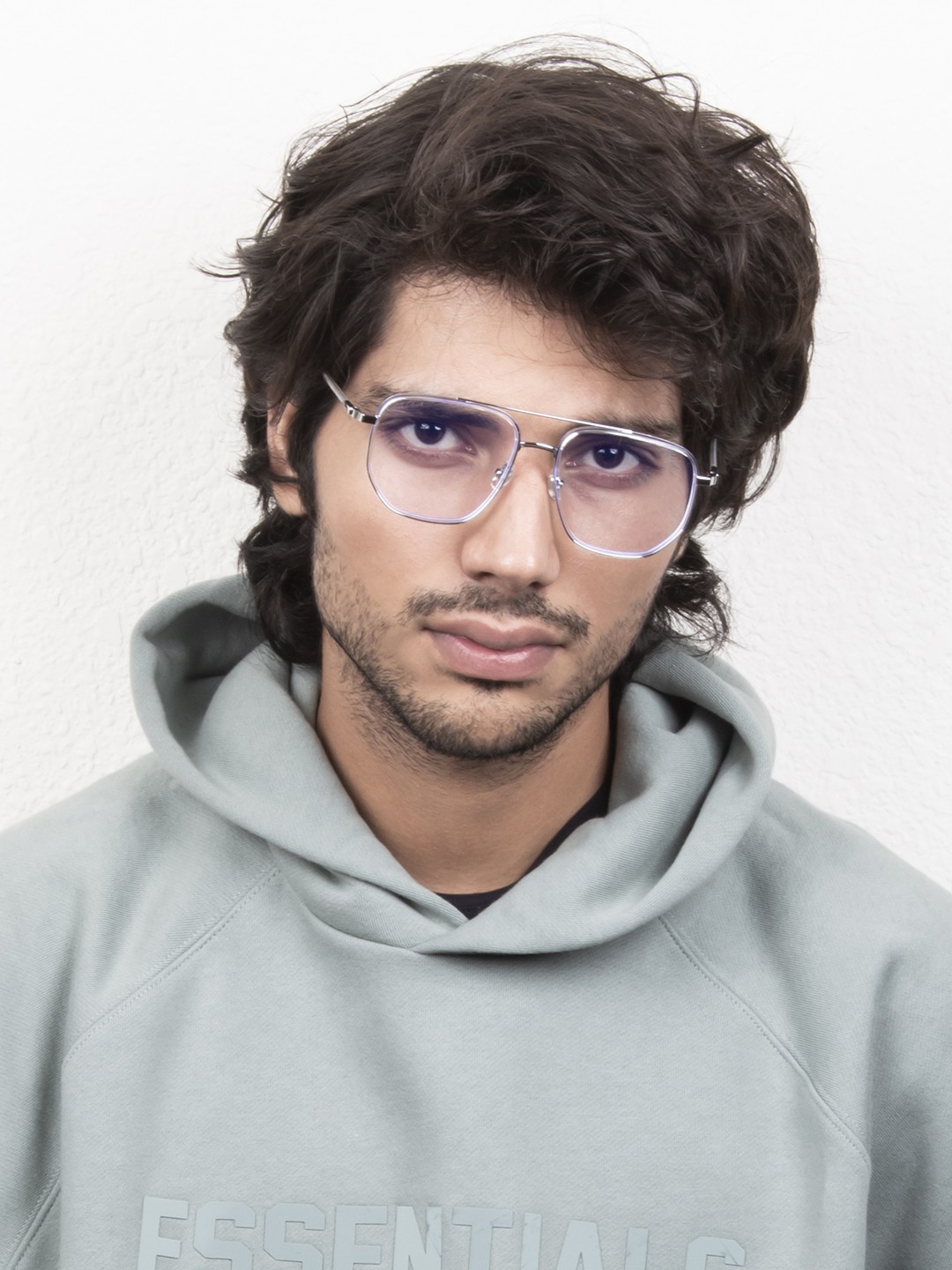

Ted Smith Unisex Transparent Full Rim Square Frame TSI-B004_CRY