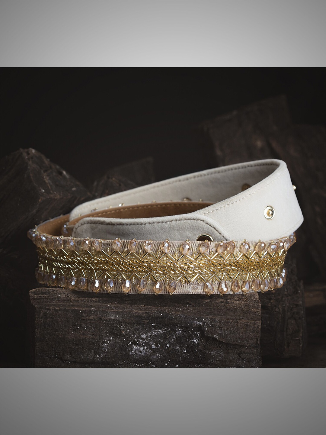 

D'oro Women Gold-Toned Embellished Waist Belt