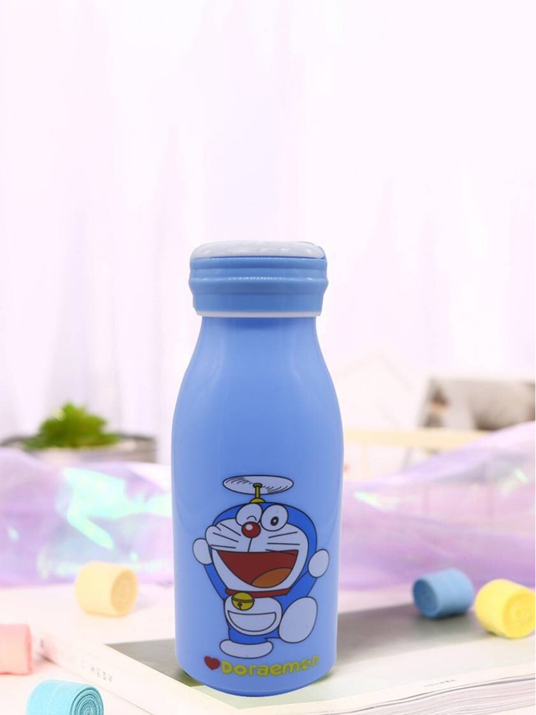 

SYGA Kids Blue Doraemon Print Water Bottle