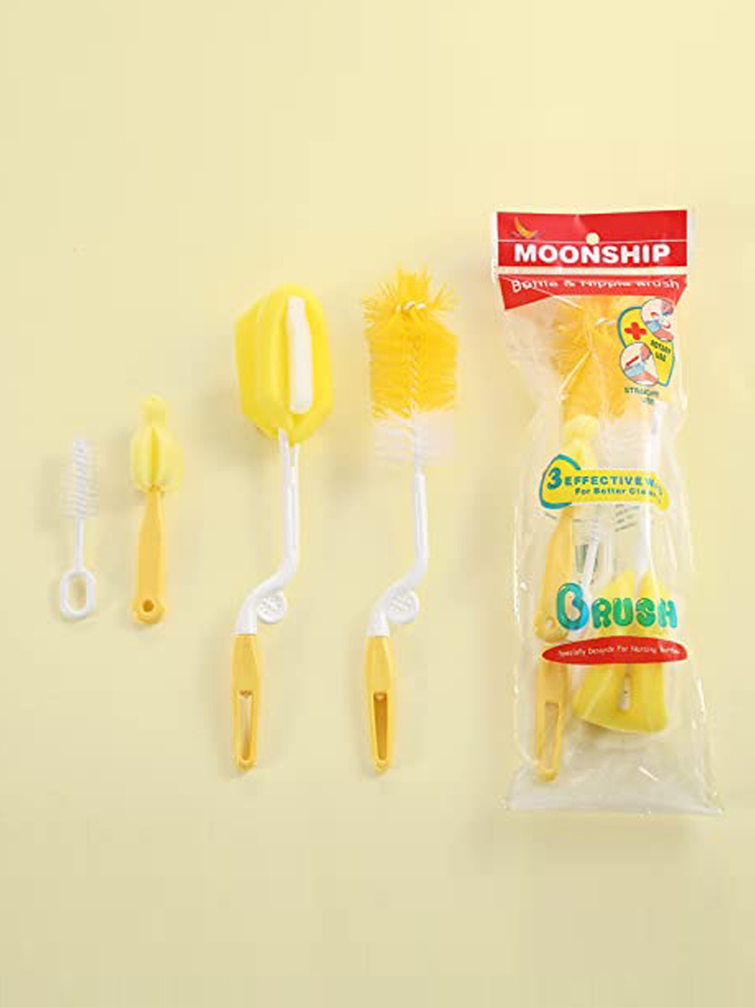 

SYGA 4 Pcs Assorted Baby Milk Bottle Nipple Cleaner