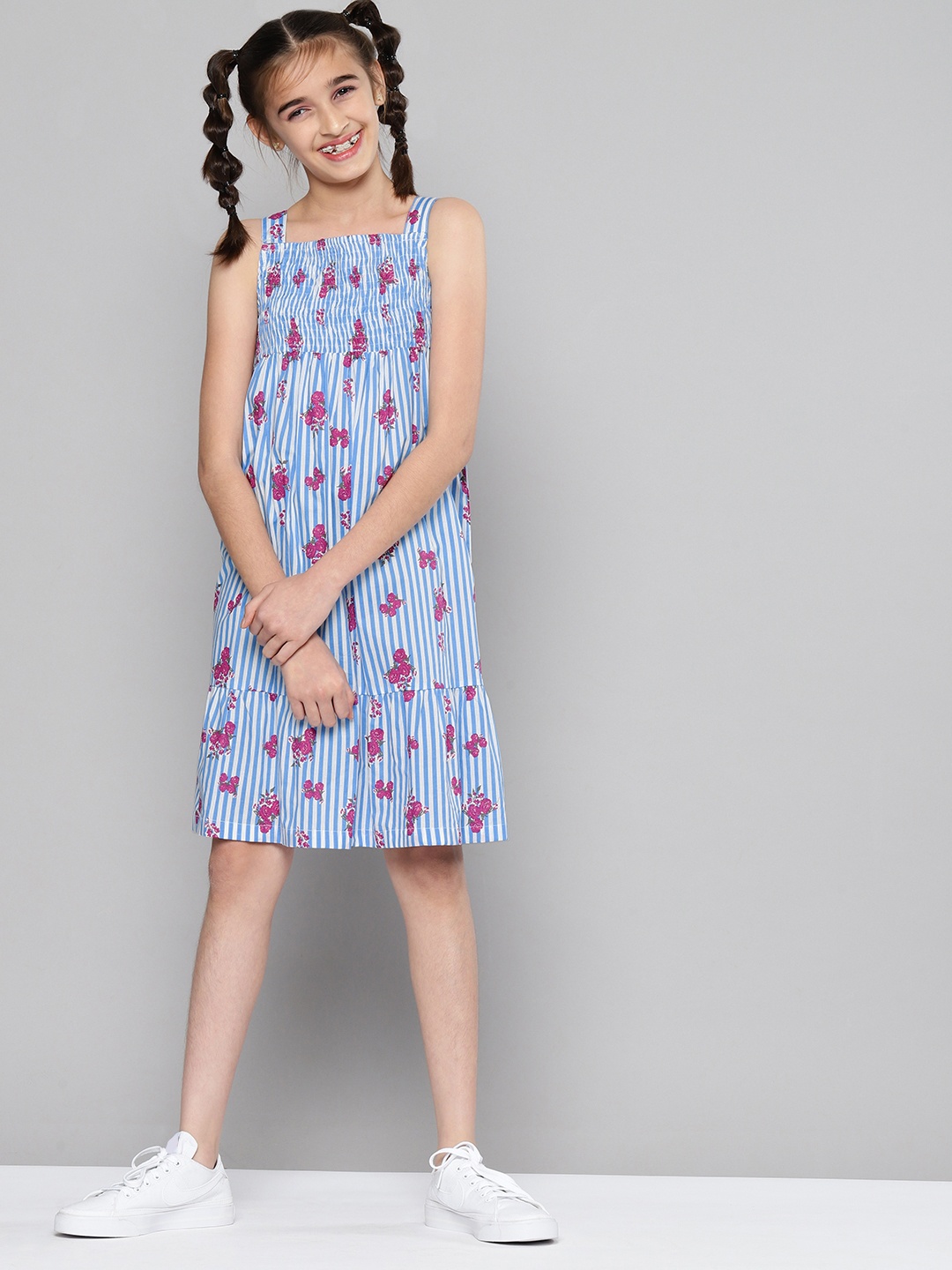 

JUSTICE Blue Floral Midi Dress